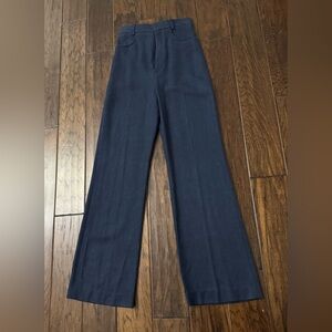 Jacquemus La Montagne L’anee 97 heavy linen indigo Trousers pants 34 xs 0